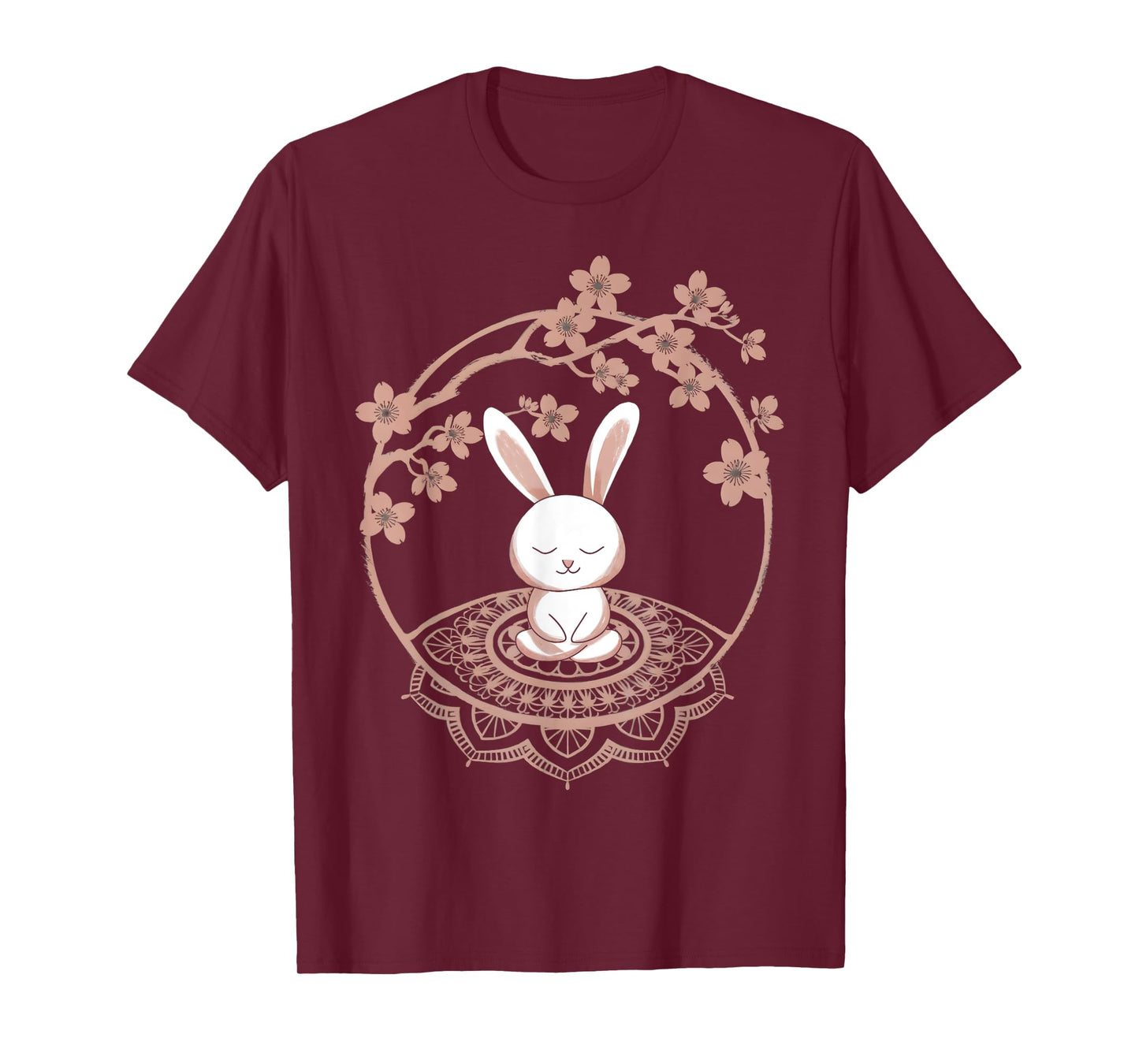 Peaceful Meditating Easter Bunny Funny Yoga Easter T-Shirt