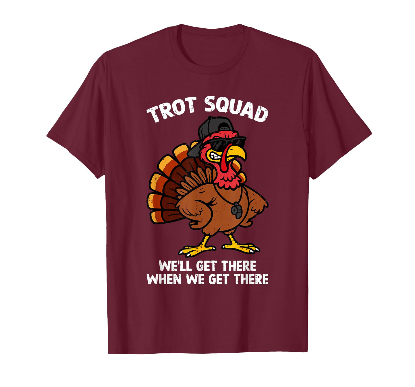 Trot Squad Funny Turkey Trot Thanksgiving Running Boys Girls T-Shirt