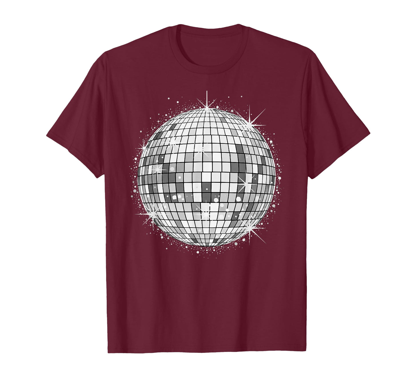 Disco Ball Party Print T-Shirt