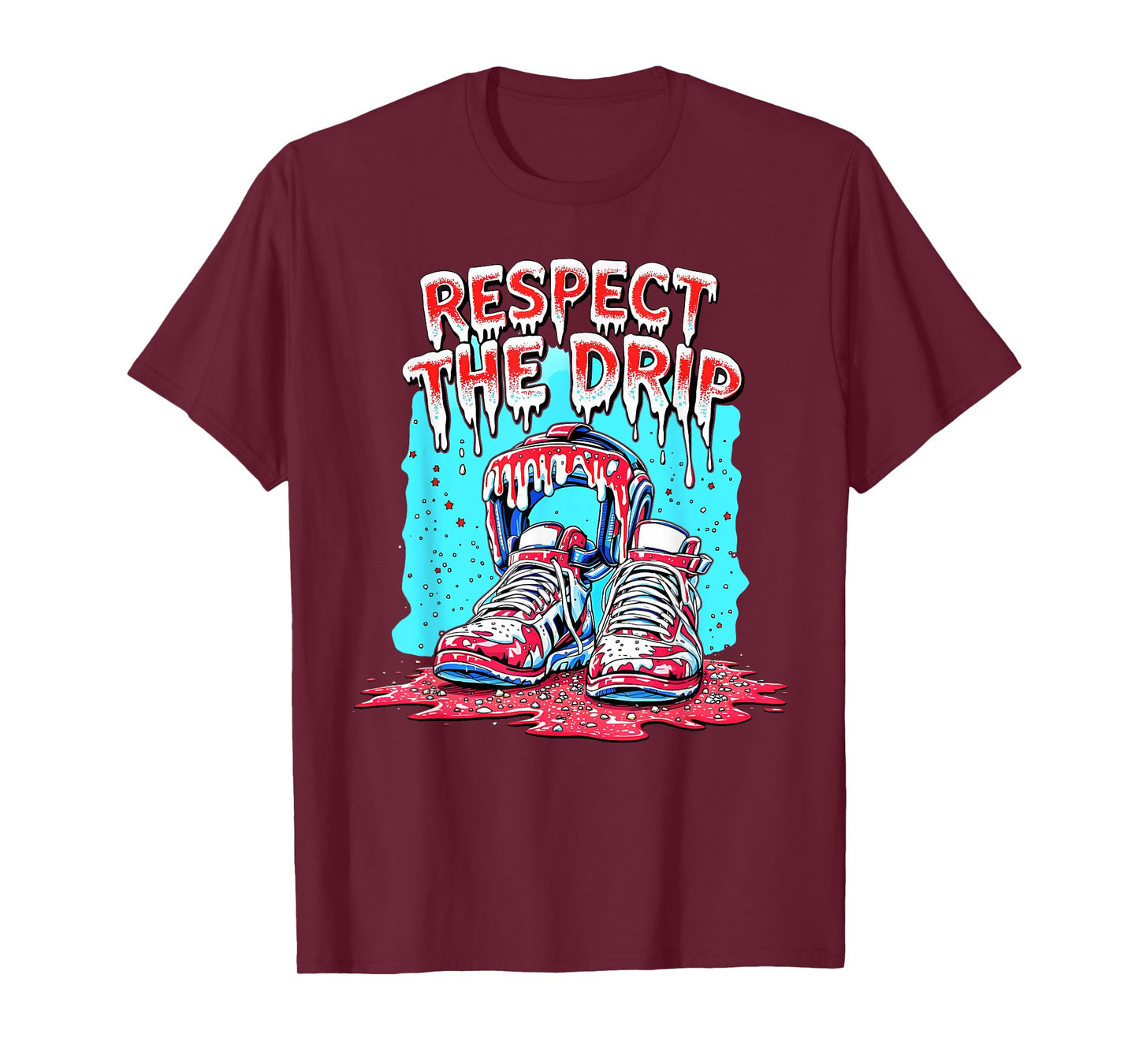 Respect The Drip Wrestling Ice Cream Drip with Sprinkles T-Shirt