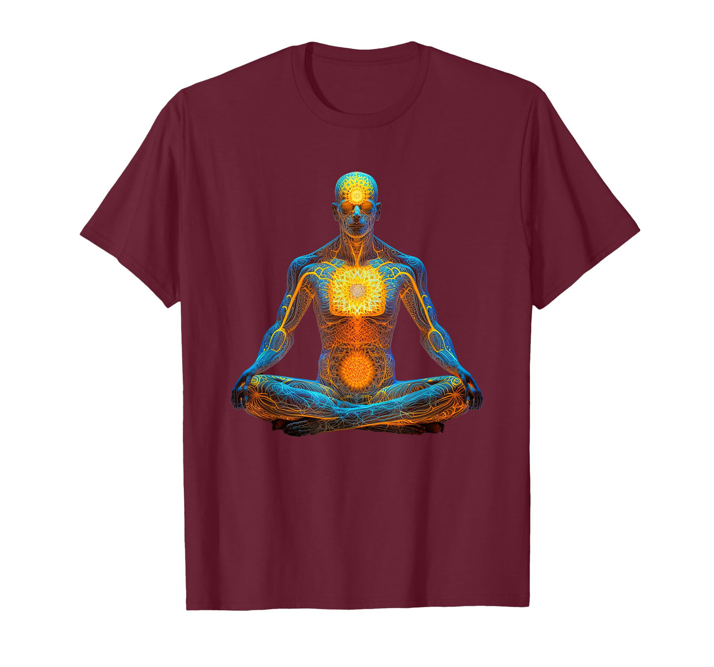 Energy Chakra Yoga Meditation Spiritual. T-Shirt