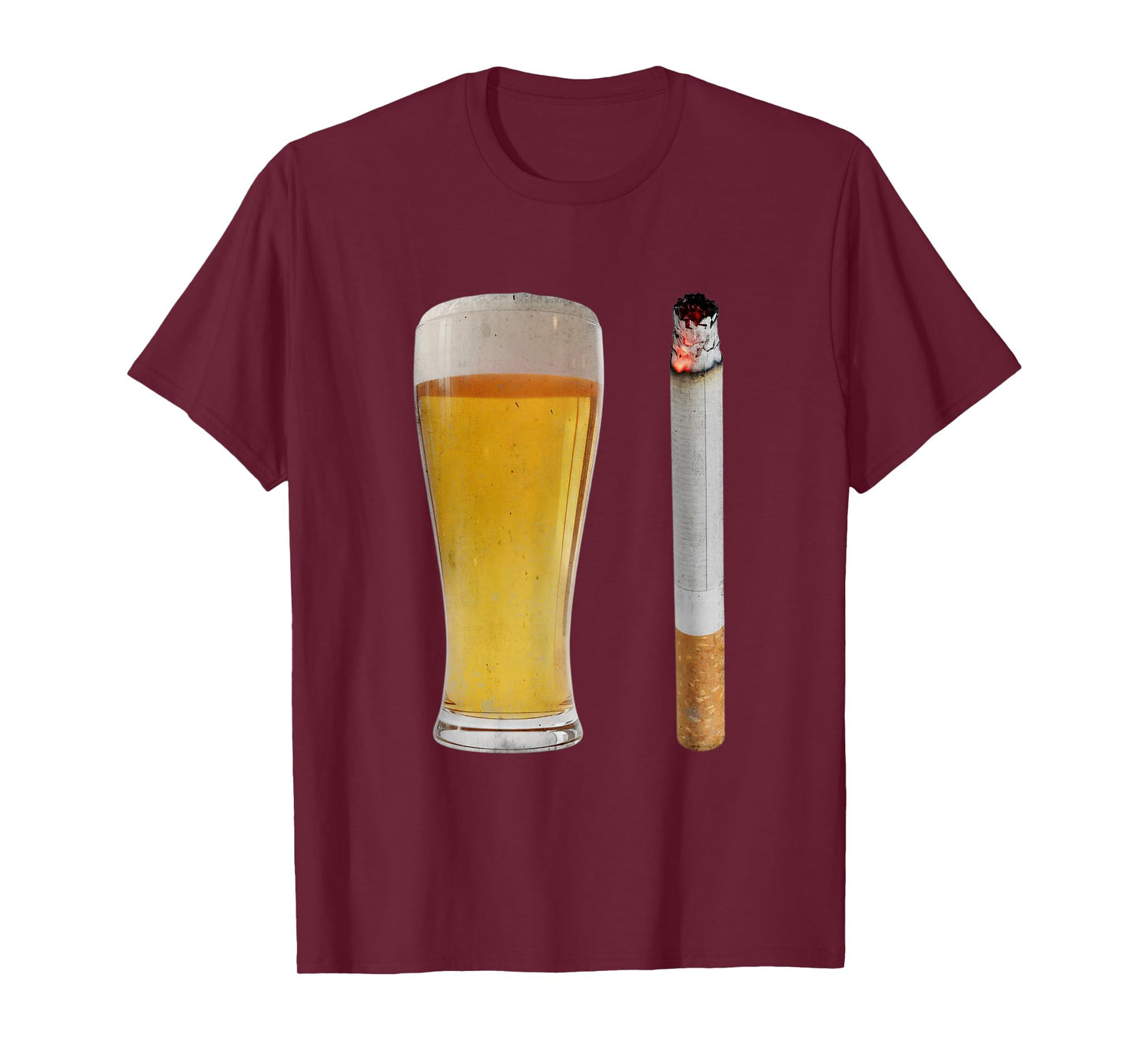 Beer & Cigarette Lover Day Drinking Dad Smoking Beer Lover T-Shirt