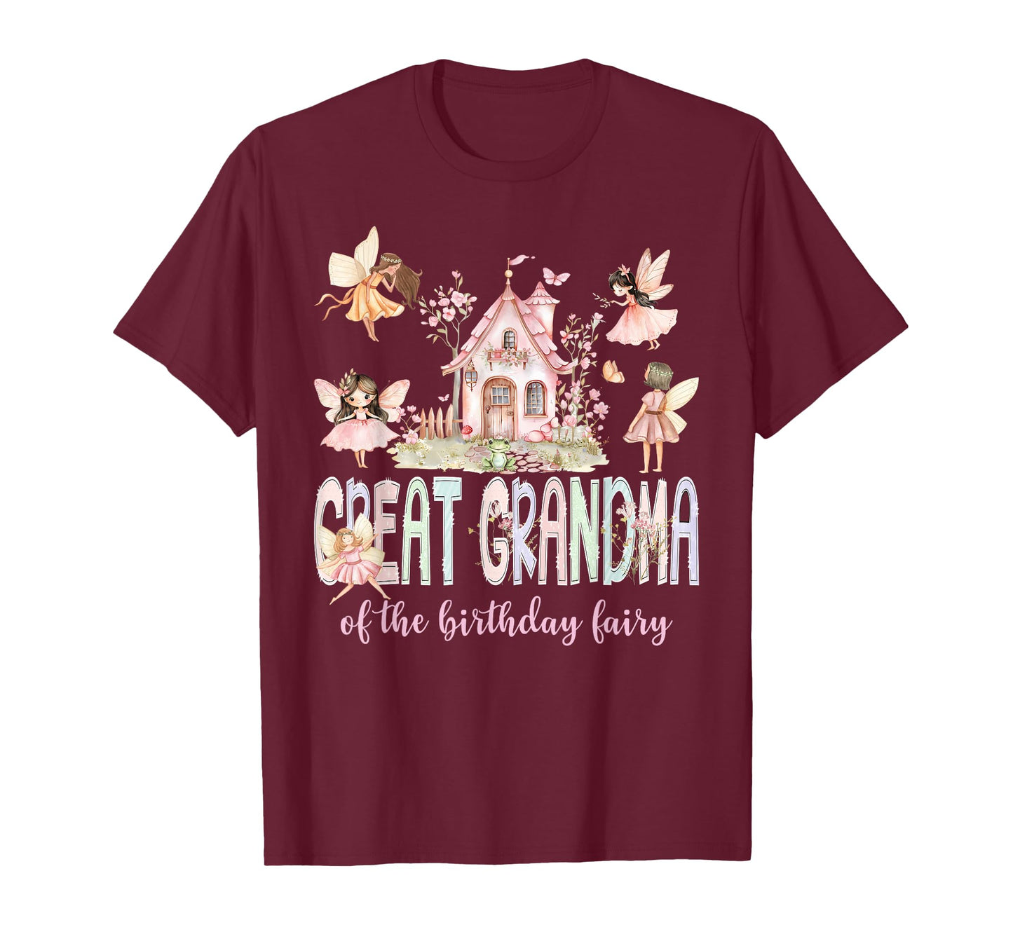 Great Grandma of The Birthday Fairy Girl Magical Matching T-Shirt