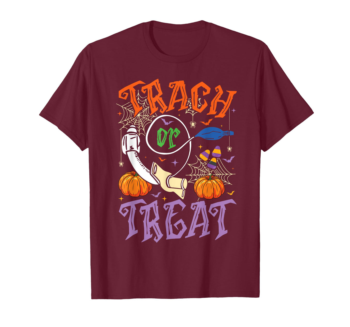 Respiratory Therapist Trach or Treat ICU RN Halloween Nurse T-Shirt