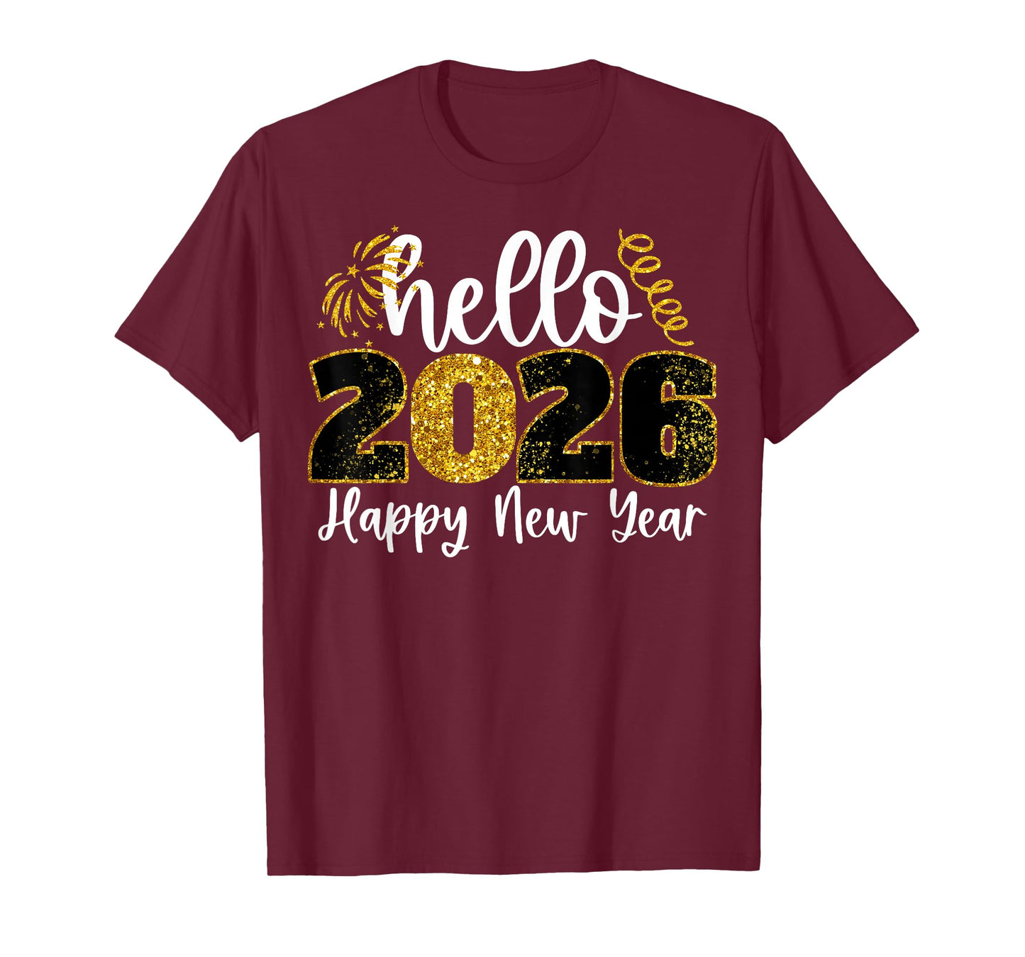Hello 2026 Happy New Year Countdown Party Family Matching T-Shirt