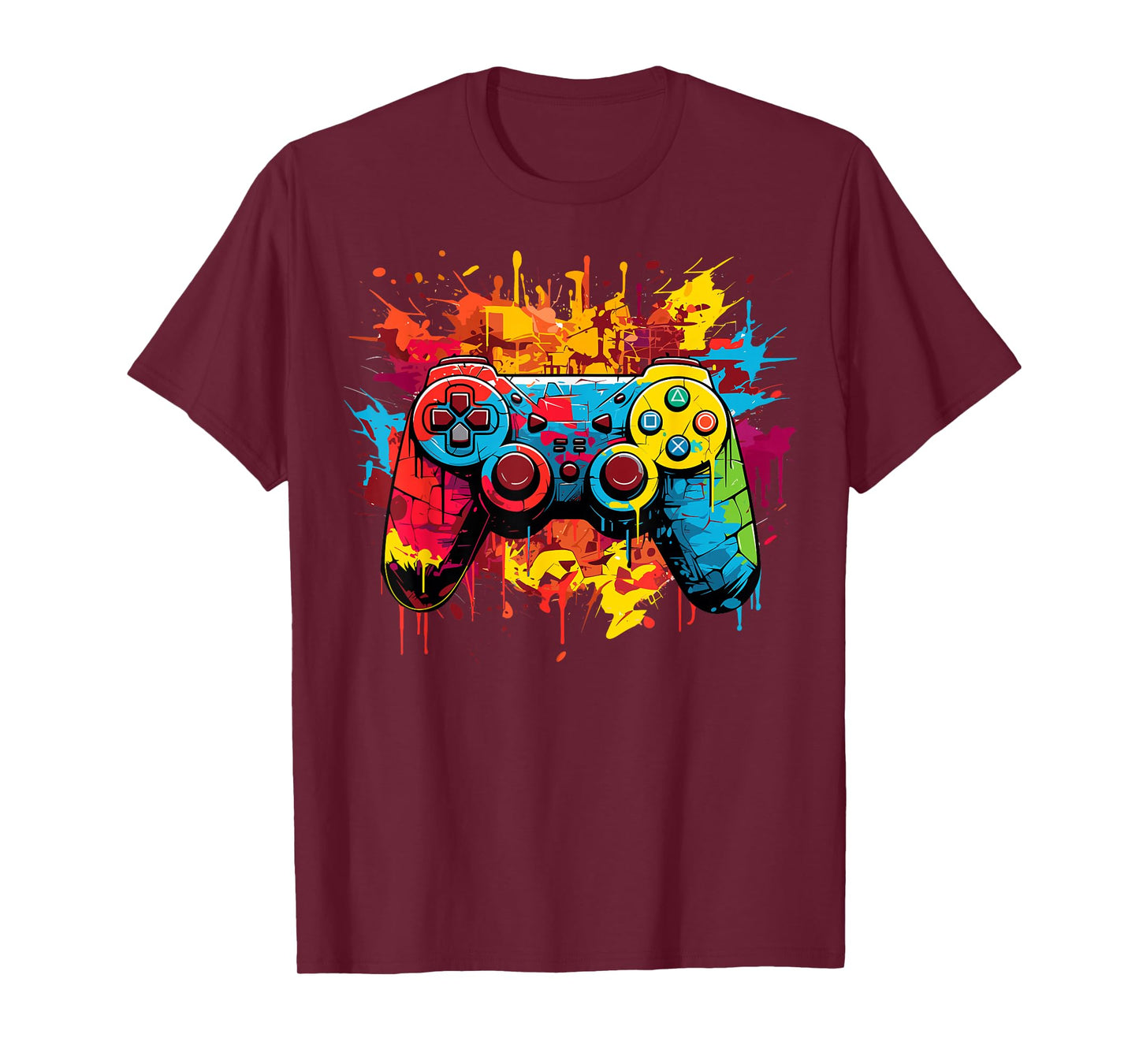 Gamer Graphic Video Game Playing Lover Gaming Geek Boys Men T-Shirt