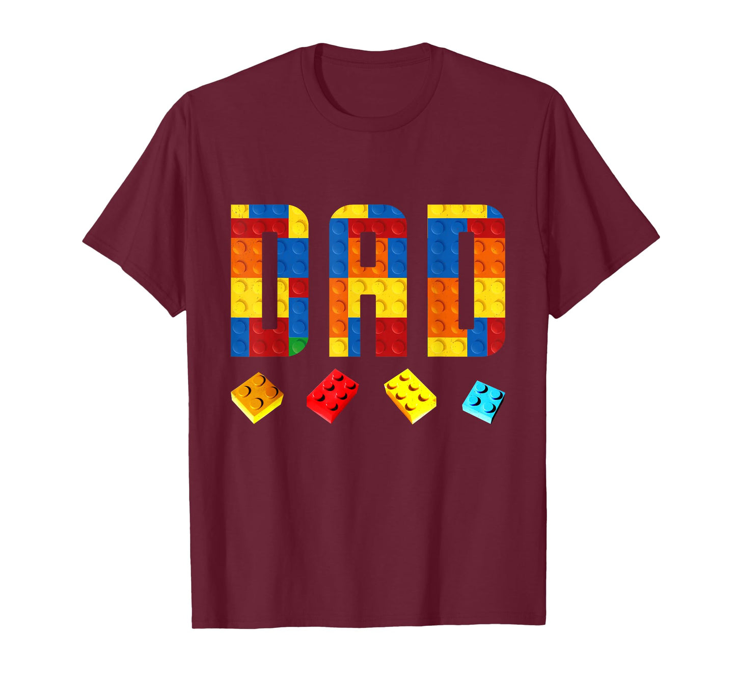 Dad Master Builder Building Blocks Birthday Family Matching T-Shirt