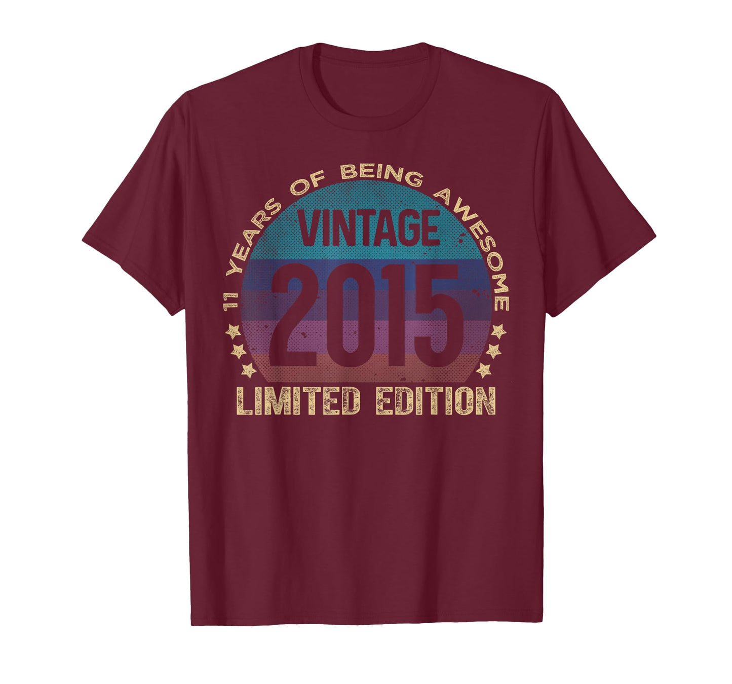 11 Year Old Gifts Vintage 2015 Limited Edition 11th Birthday T-Shirt