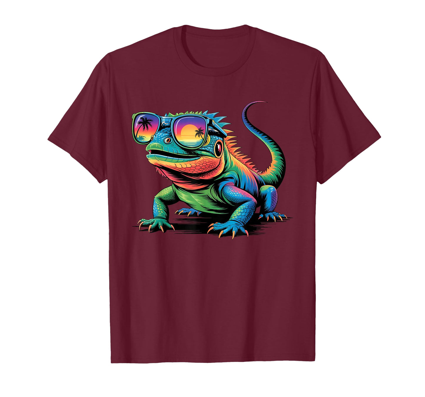 Cool Iguana Sunglasses Funny Reptile Lizard Lover Animal T-Shirt