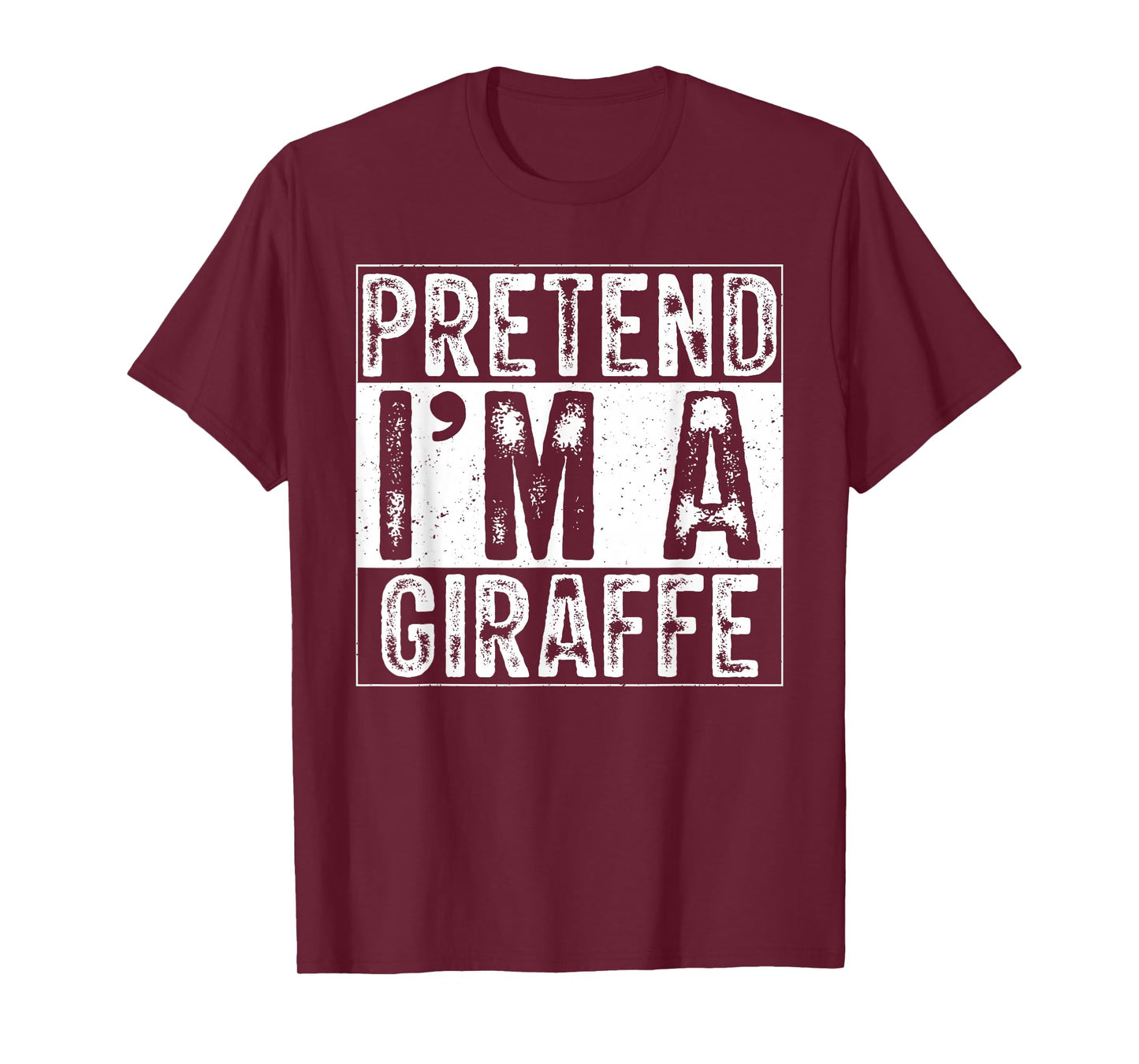 Pretend I'm A Giraffe Family Women Men Kid Costume Halloween T-Shirt