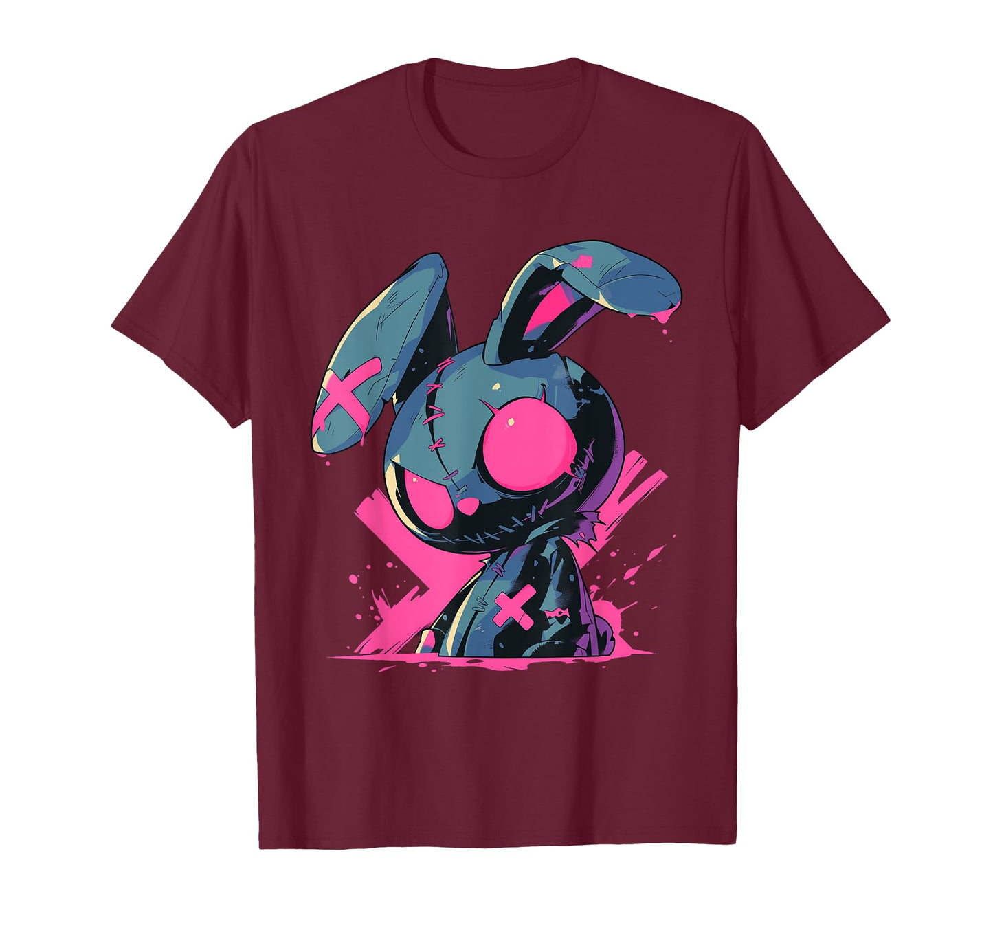 Goth Bunny Doll Cute E-Girl Gothic Outfit Grunge T-Shirt