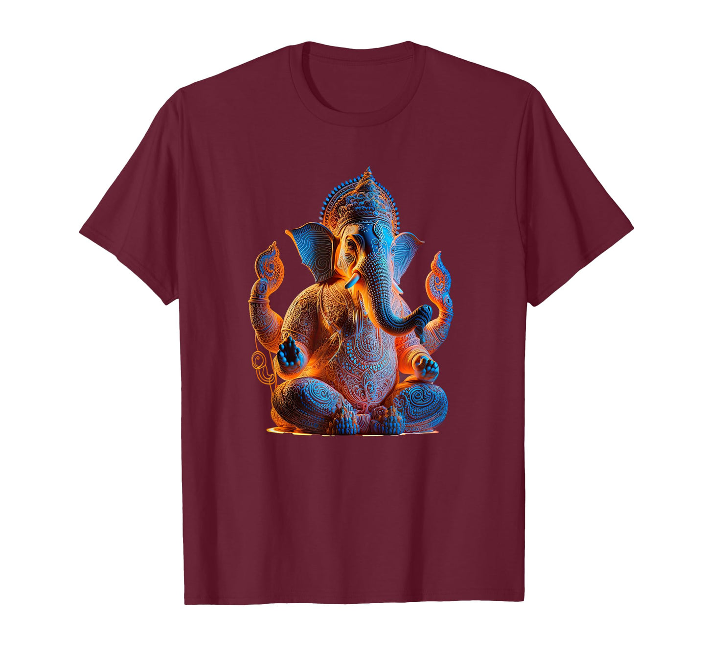 Ganesh Elephant Hindu God Yoga Spiritual Ganesha Meditation T-Shirt