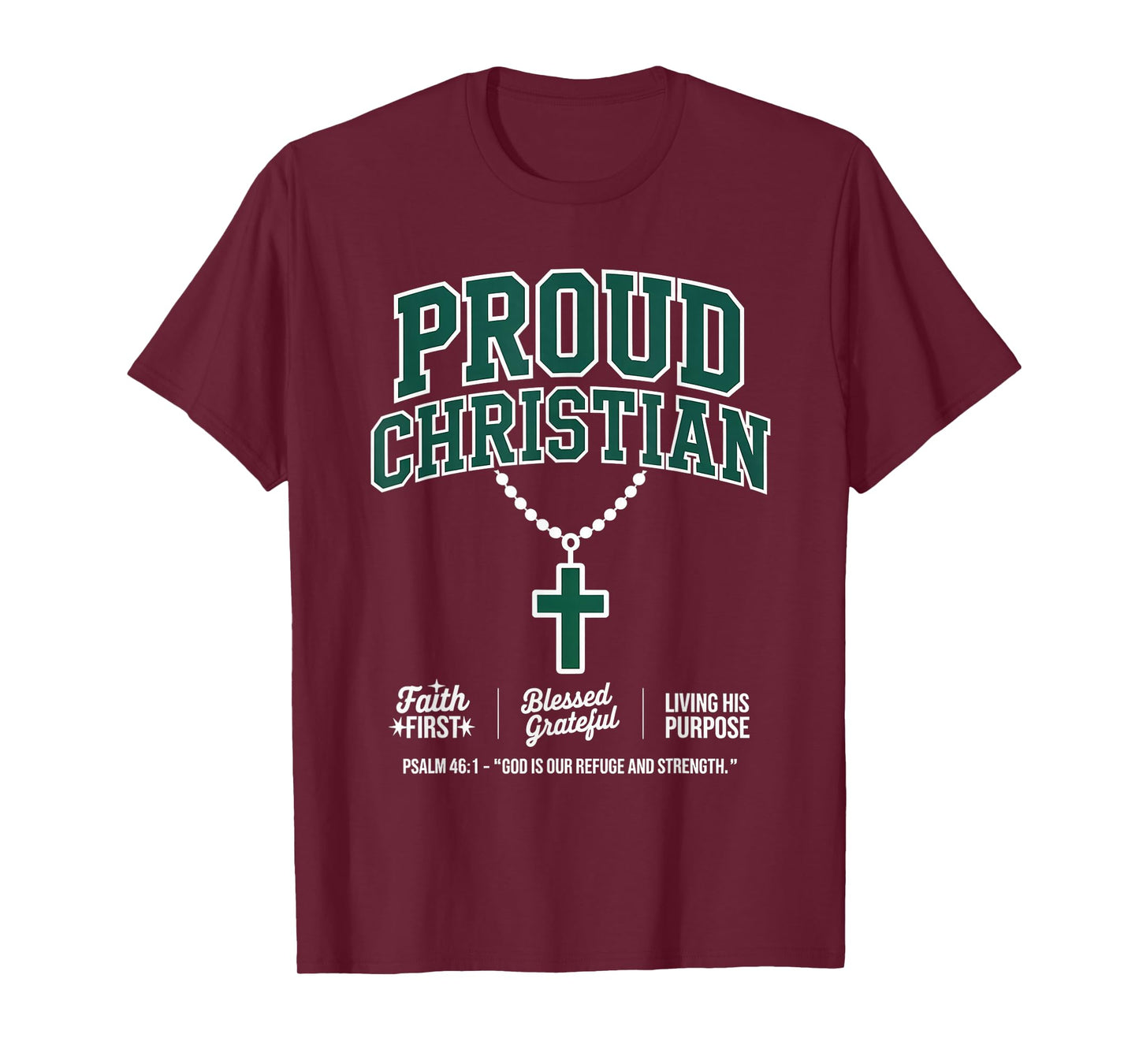Proud Christian Faith First Christian Streetwear T-Shirt