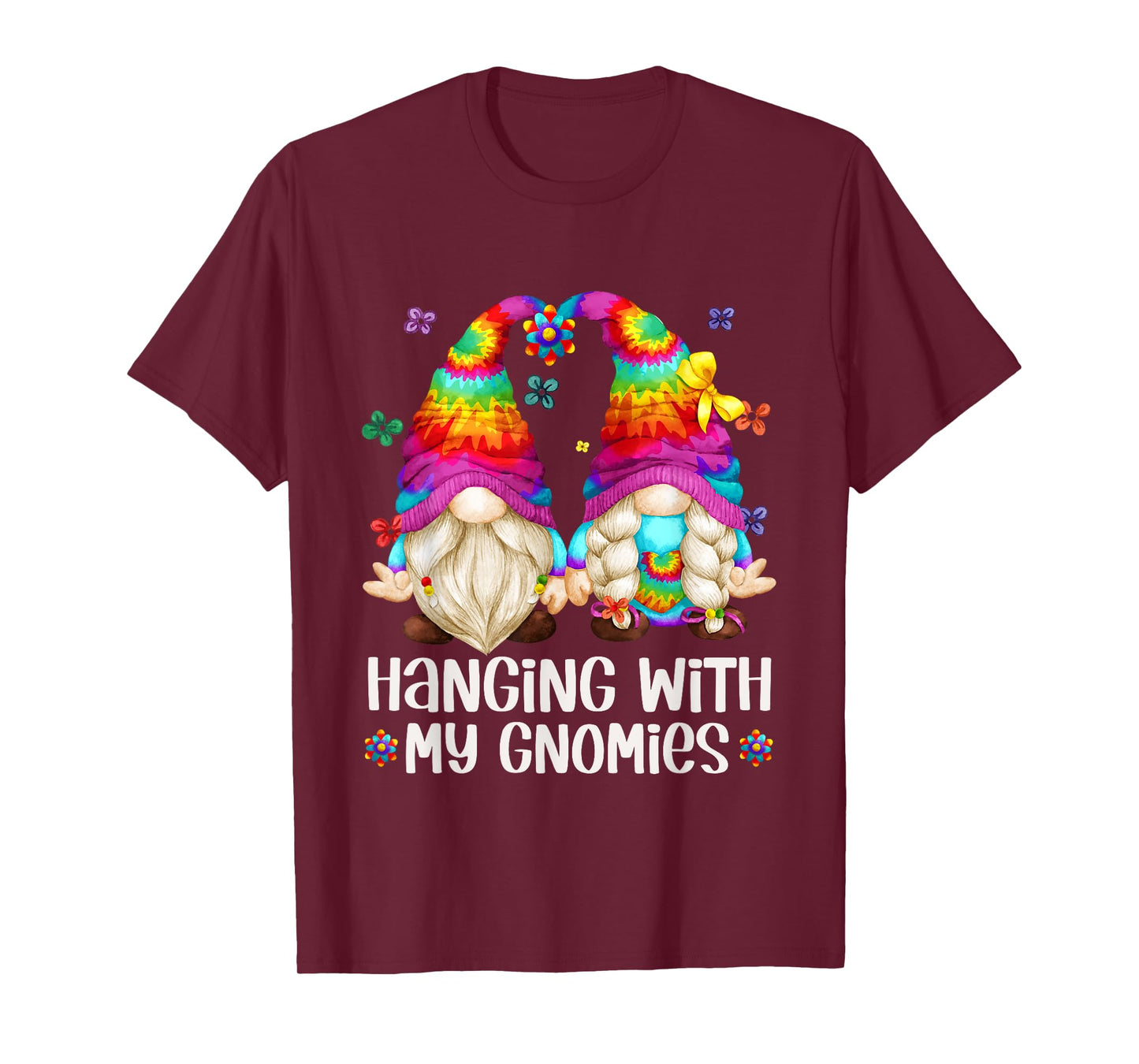 Hippie Gnome For Summer Vacation For Hanging With My Gnomies T-Shirt