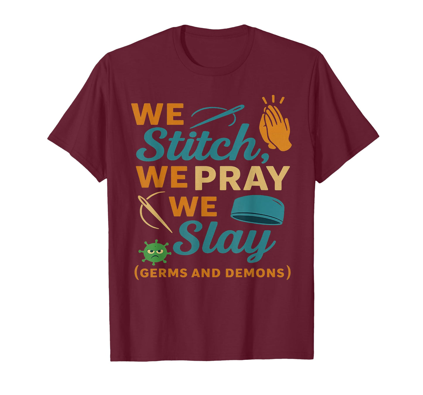 Funny Nurse Prayer Warrior Medical Christian Doctor Men Gift T-Shirt