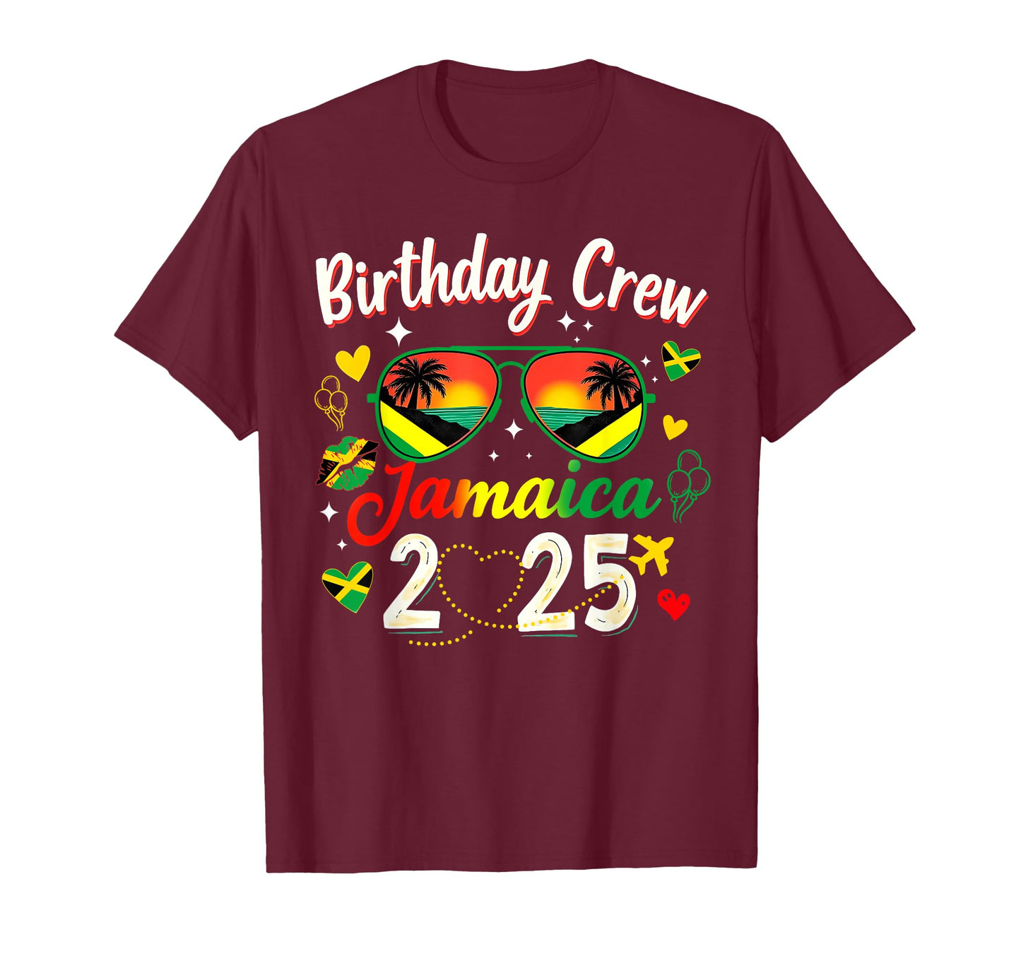 Birthday Crew Jamaica 2025 Family Reunion & Girls Trip T-Shirt