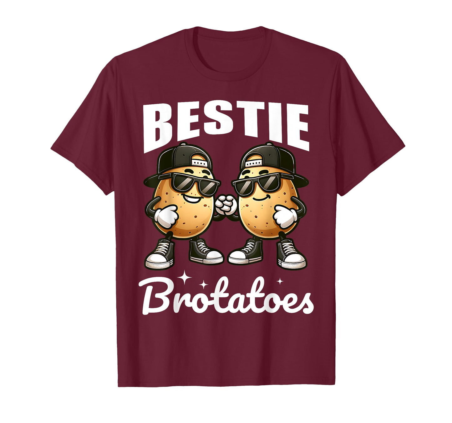 Best Friend Potato Pun Funny Matching Boys Bestie BFFs Kids T-Shirt
