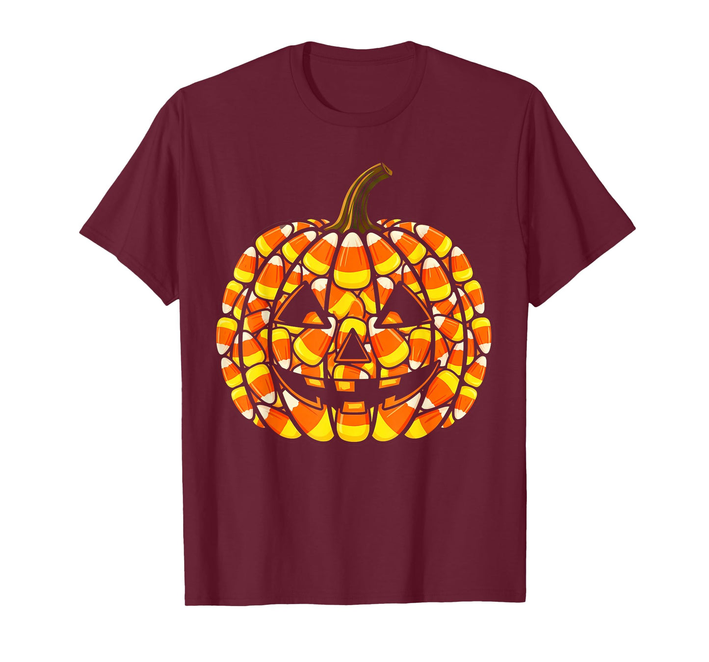 Candy Corn Pumpkin Funny Costume Men Women T-Shirt