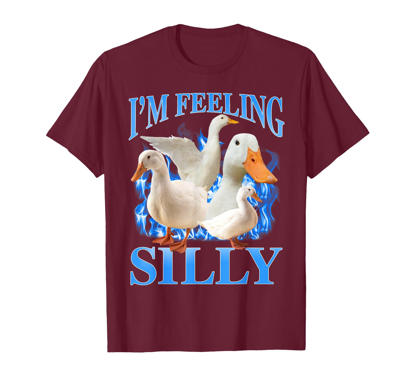 I'm Feeling Silly Funny Goose Meme Bootleg Vintage Men Women T-Shirt