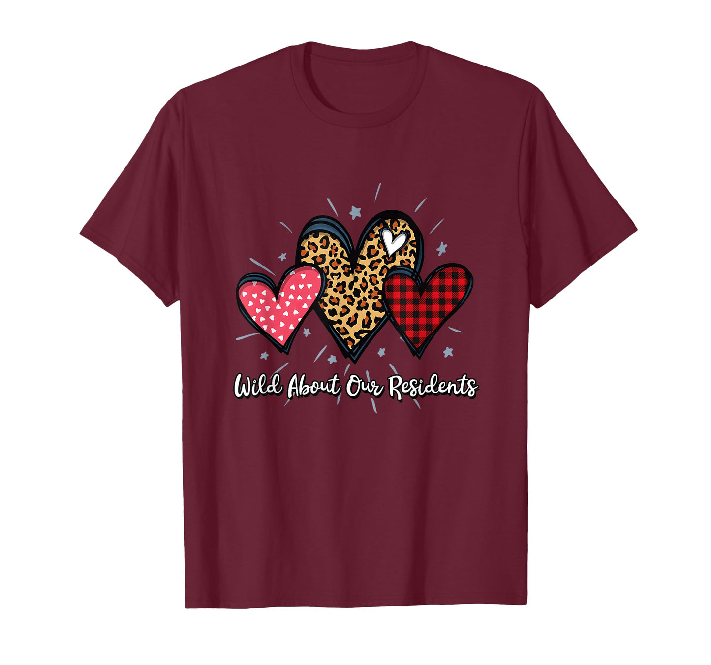 Wild About Our Residents Valentines CNA Caregiver Nursing T-Shirt