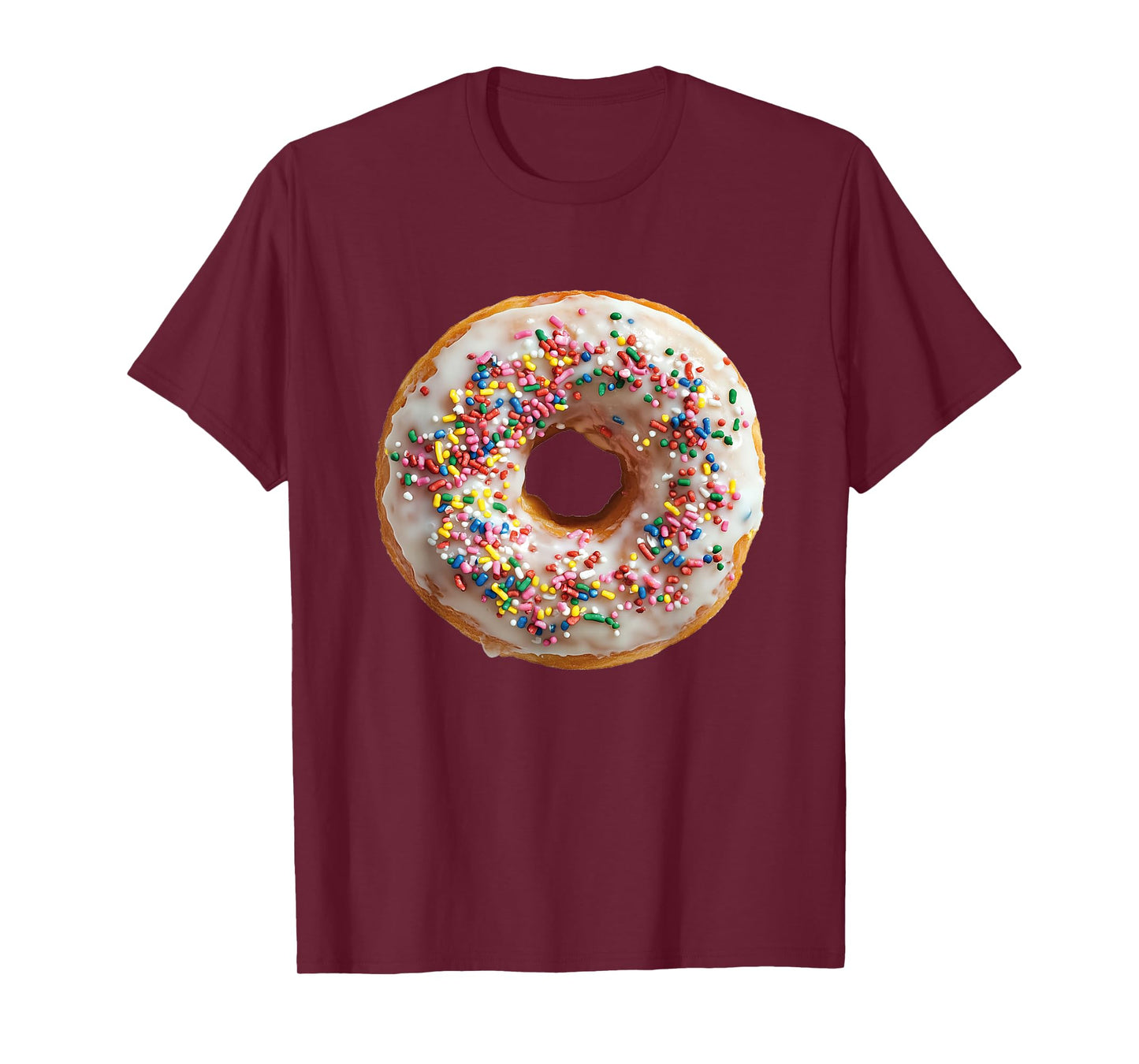 Candy Designs. Unisex-Adult, Unisex-Kid Donuts Colorful Sprinkles Doughnut Funny Graphic T-Shirt