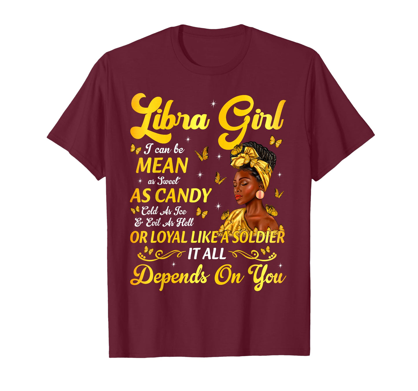 African American Birthday Black Women Libra Girl T-Shirt