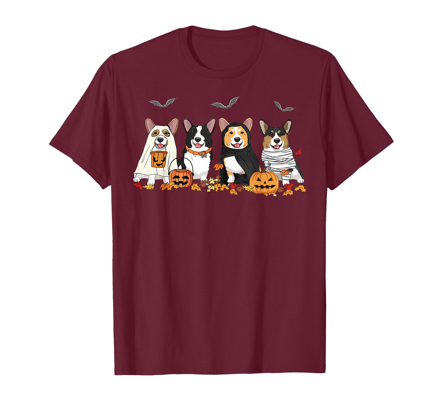 Halloween Corgi Ghost Spooky Corgi Lovers Dog Mama Papa Gift T-Shirt