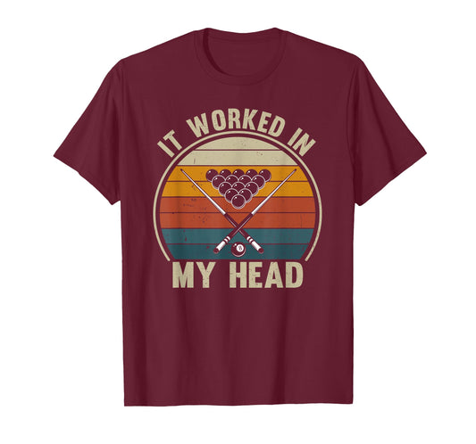 Funny Billiard Lover, Billiards Player Vintage Snooker T-Shirt