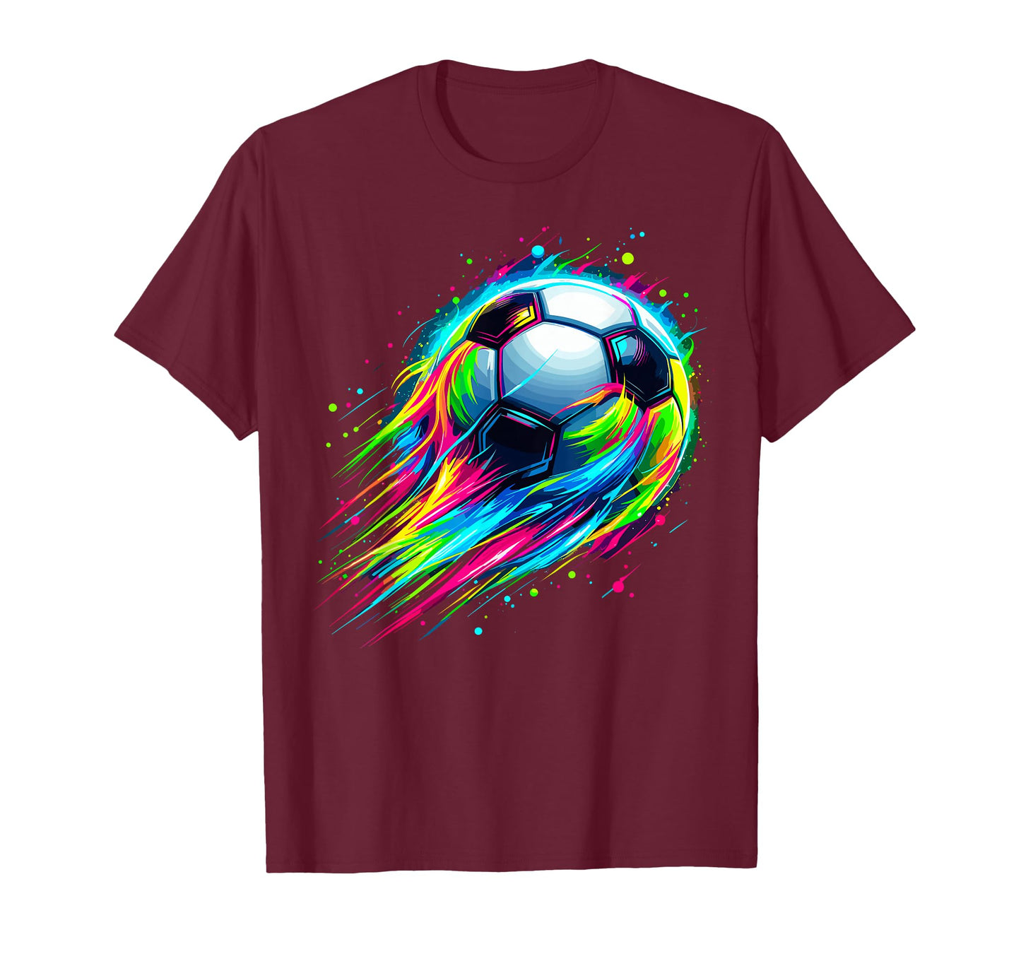 Soccer Colorful Tie Dye Soccer Ball T-Shirt