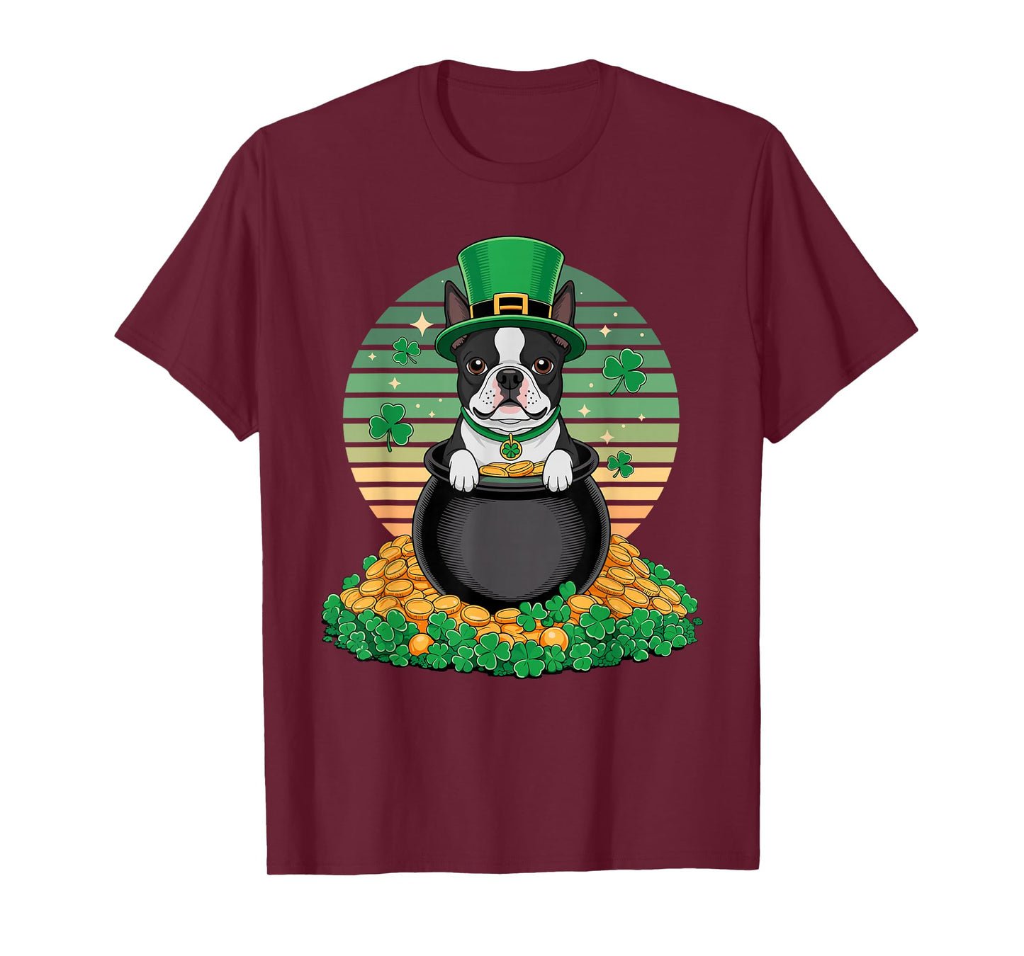 Lucky St. Patrick's Day Boston Terrier T-Shirt