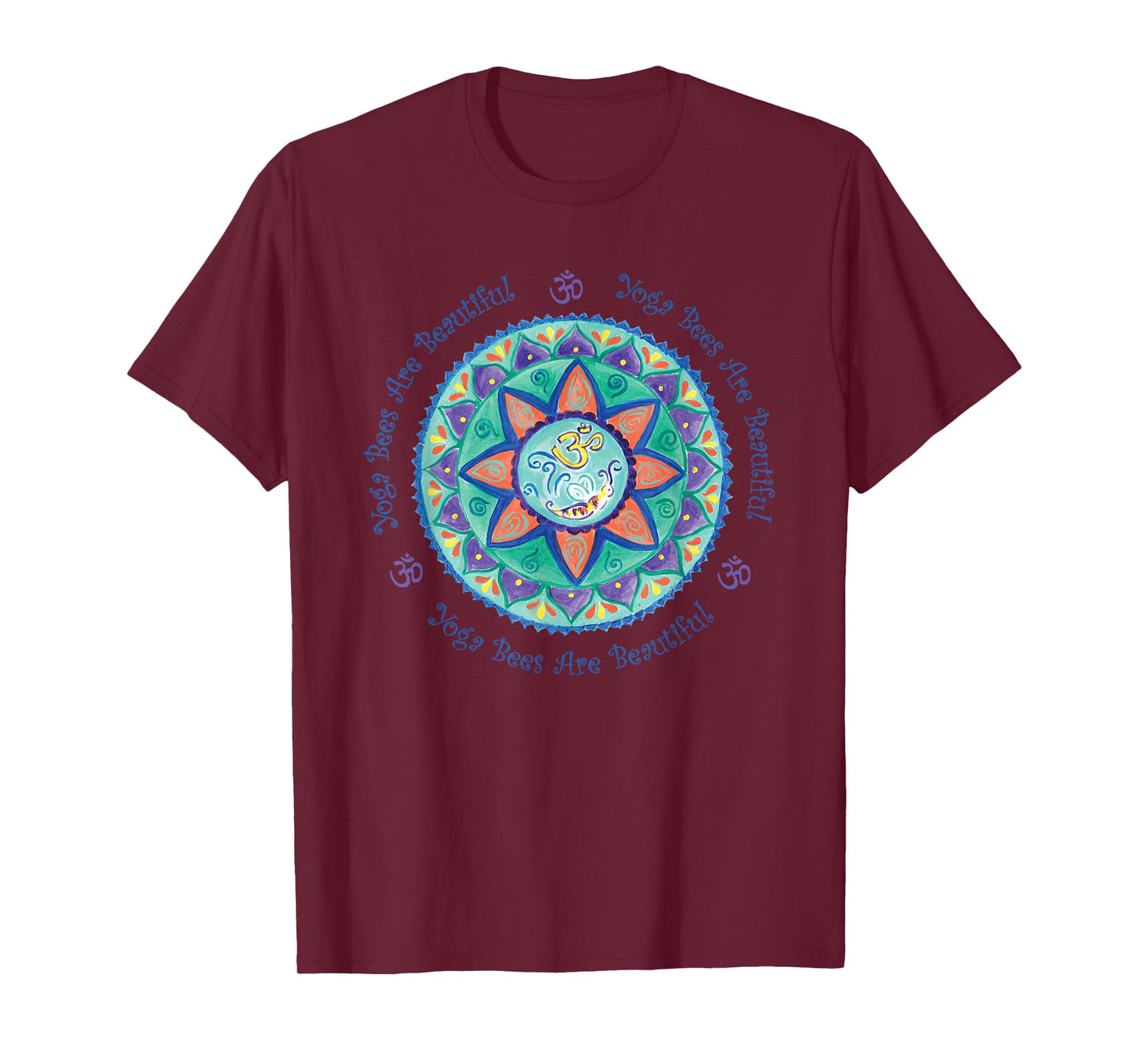 Yoga Bees Om Mandala T-Shirt