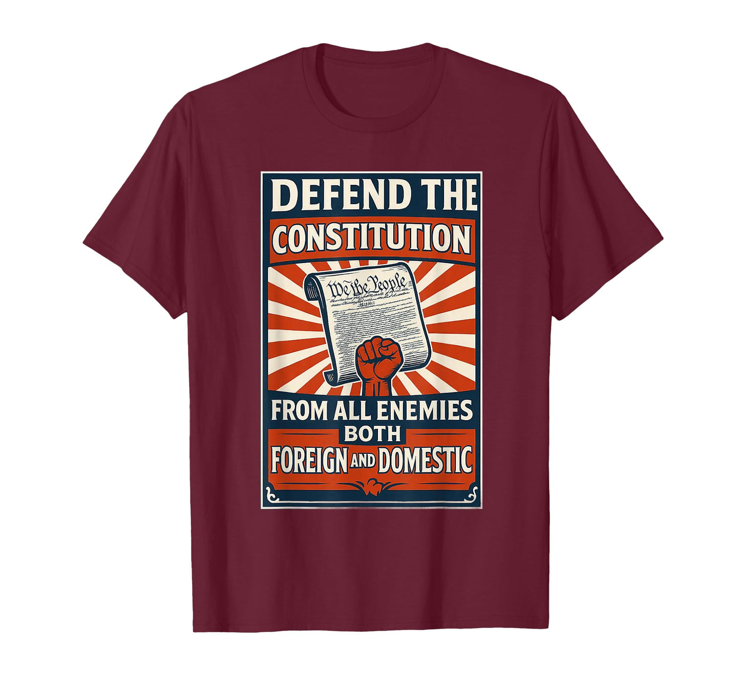 Defend The Constitution From All Enemies Both T-Shirt