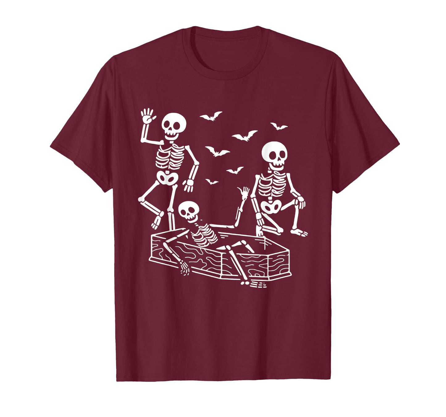 Funny Dancing Skeletons Cartoon Halloween Anti T.R.U.M.P T-Shirt