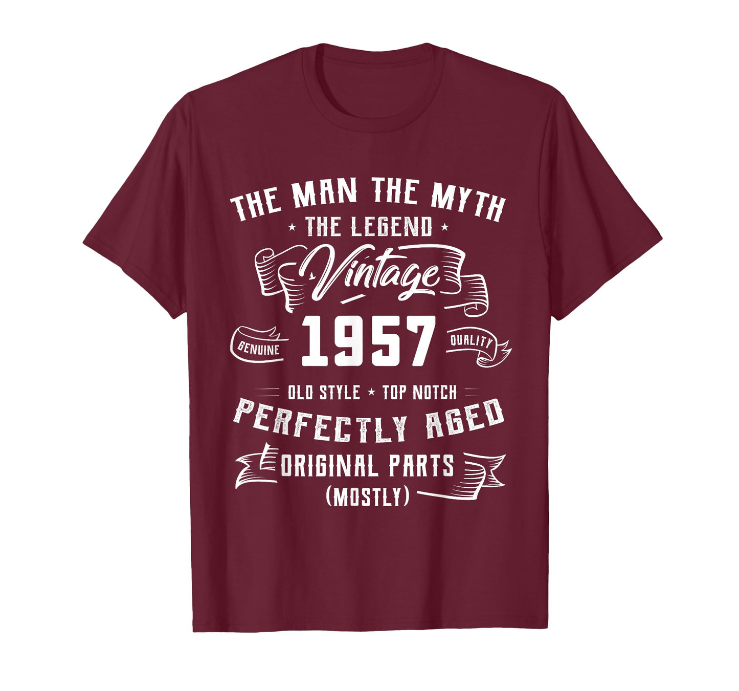 69th Birthday Gift Man Myth Legend 1957 69 for Years Old T-Shirt