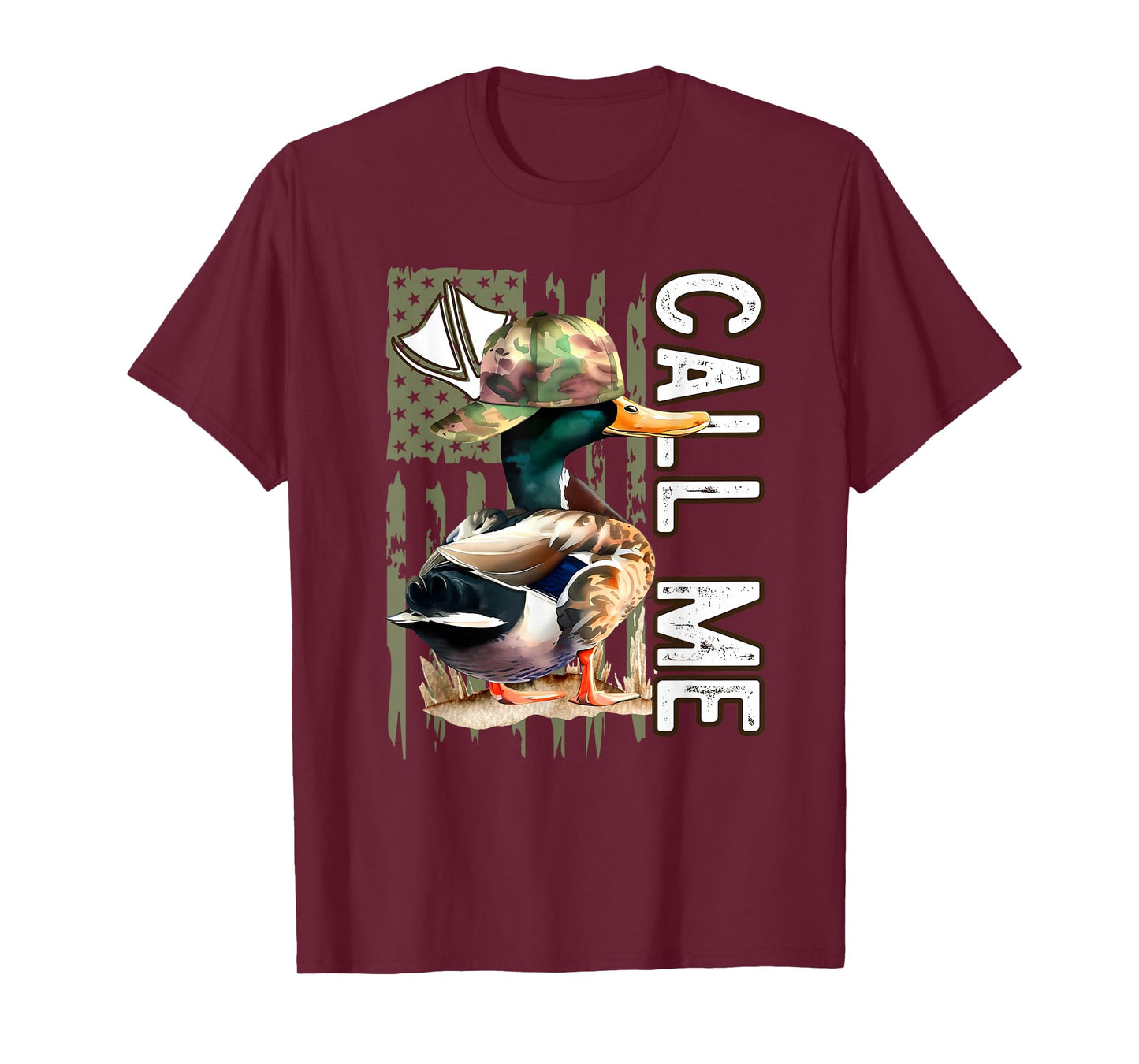 Call Me Mallard Duck Hunter Hunting Season Cute Duck Hunting T-Shirt