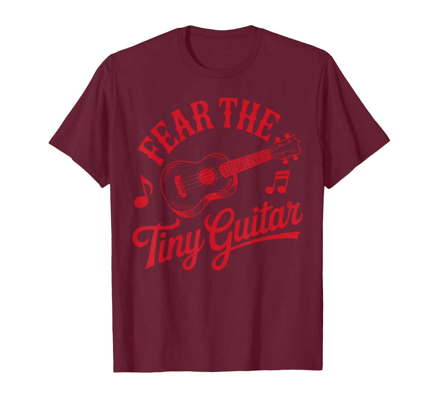 Fear The Tiny Guitar Musician Music Uke Hawaiian Ukulele T-Shirt
