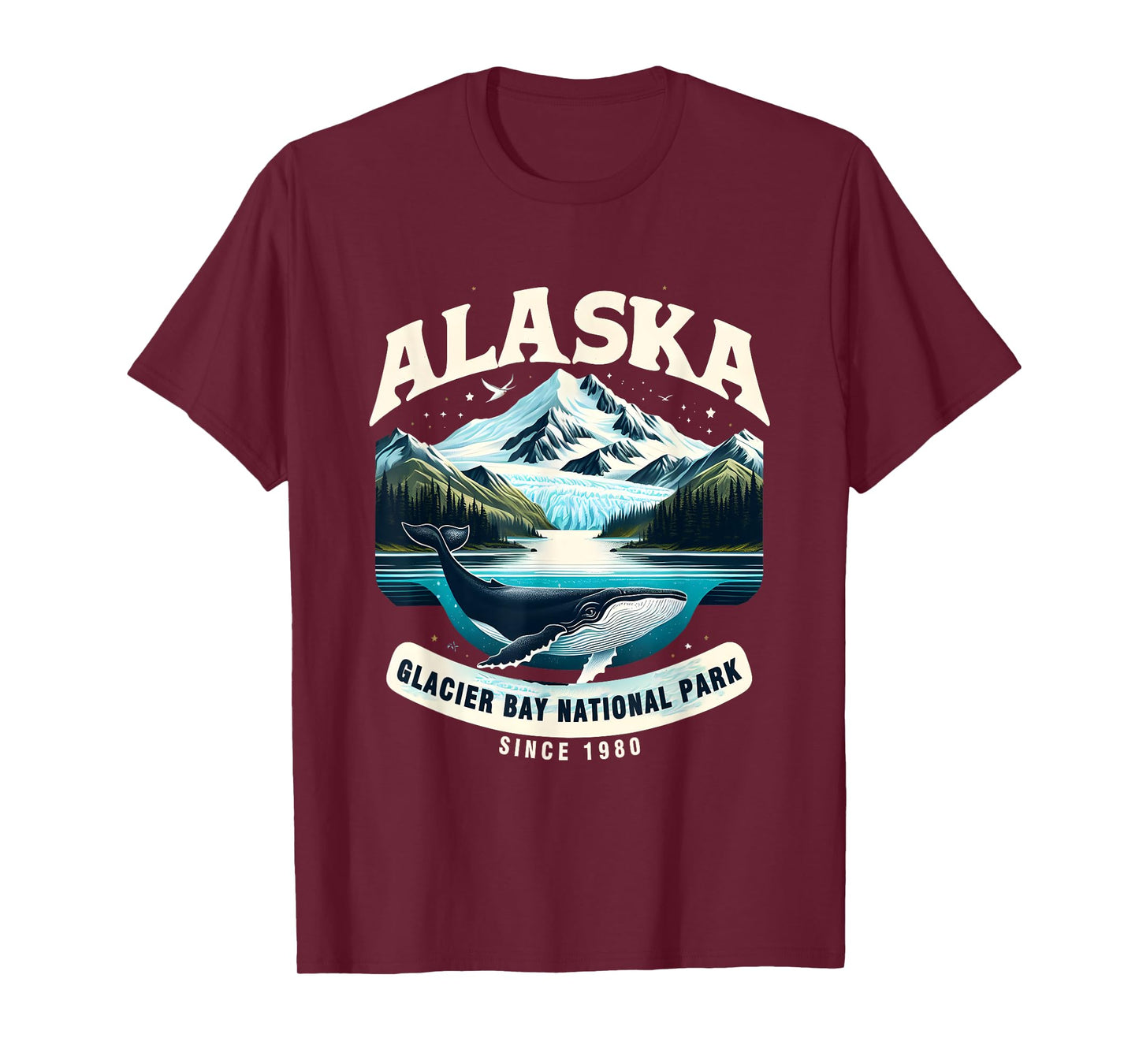 Alaska Cruise Alaska Glacier Bay National Park Sine 1980 T-Shirt