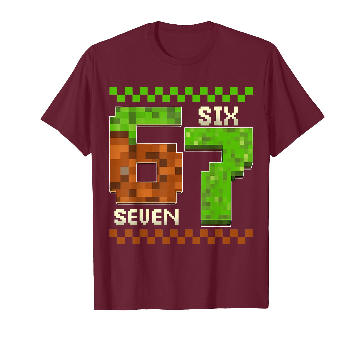 67 Six Seven Pixel Game Birthday Boy Gift for Boys Kid T-Shirt