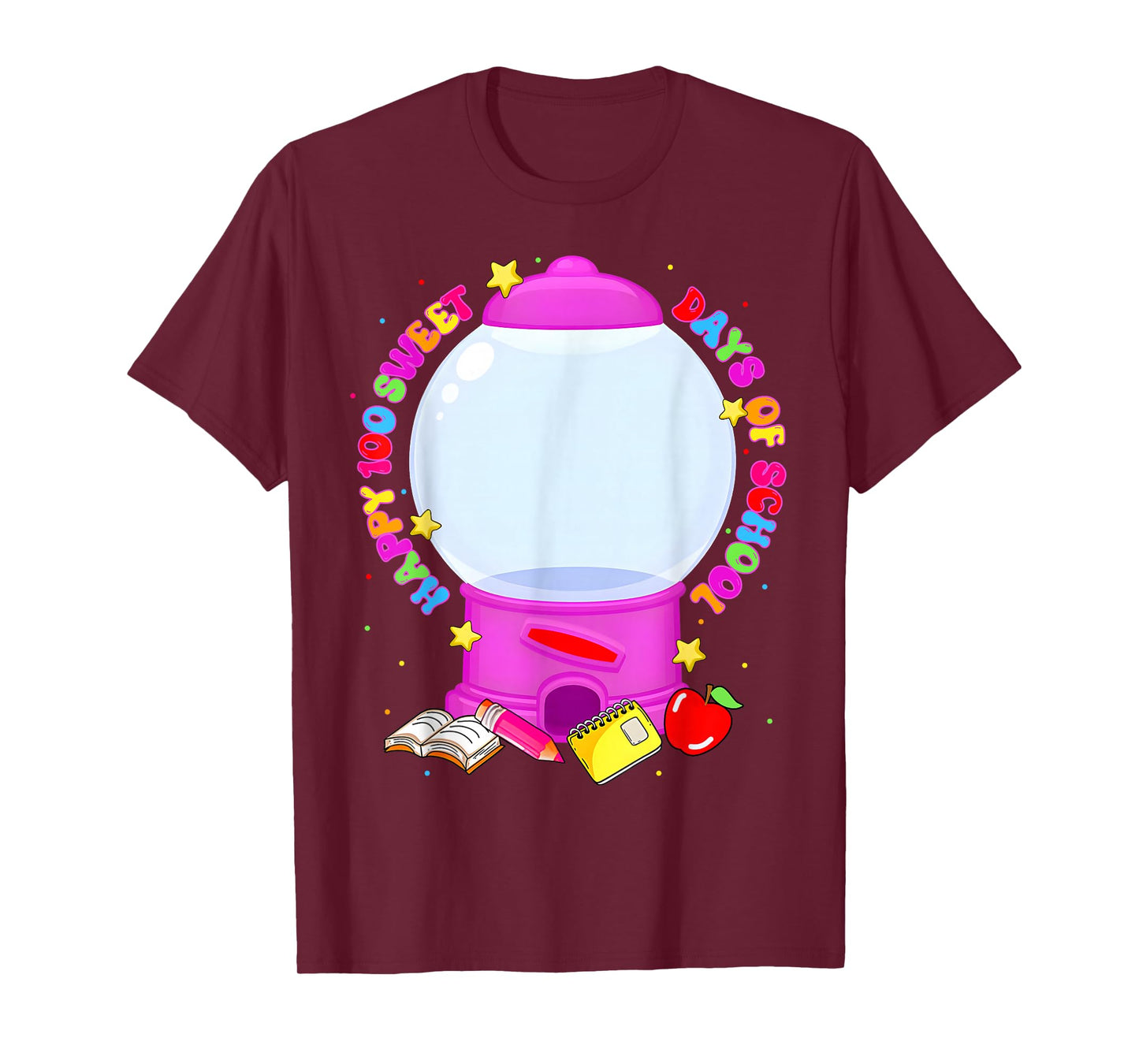100 Days of School Sweet Candy Machine Girl Women Kid T-Shirt