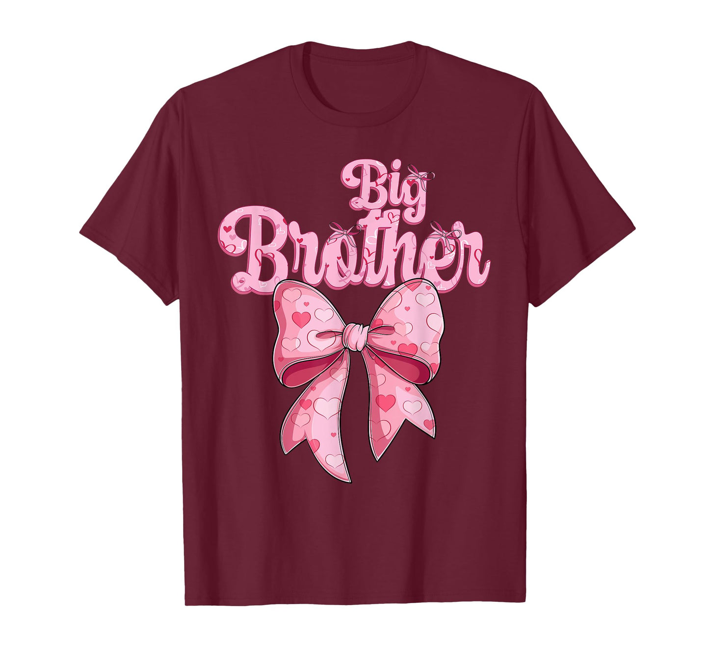 coquette bow family matching Groovy pink Big Brother T-Shirt