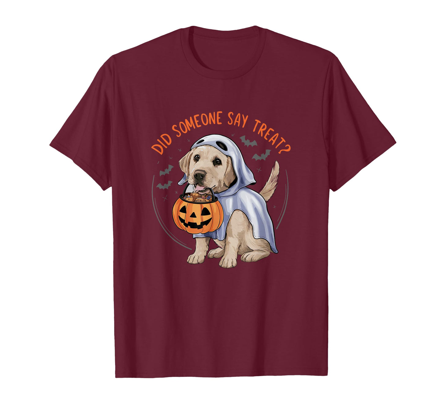 Ghost Labrador Puppy Treats Halloween Labrador Dog T-Shirt