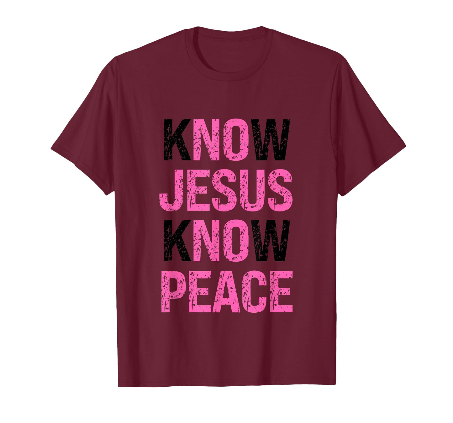 Know Jesus Know Peace Faith Based T-Shirt