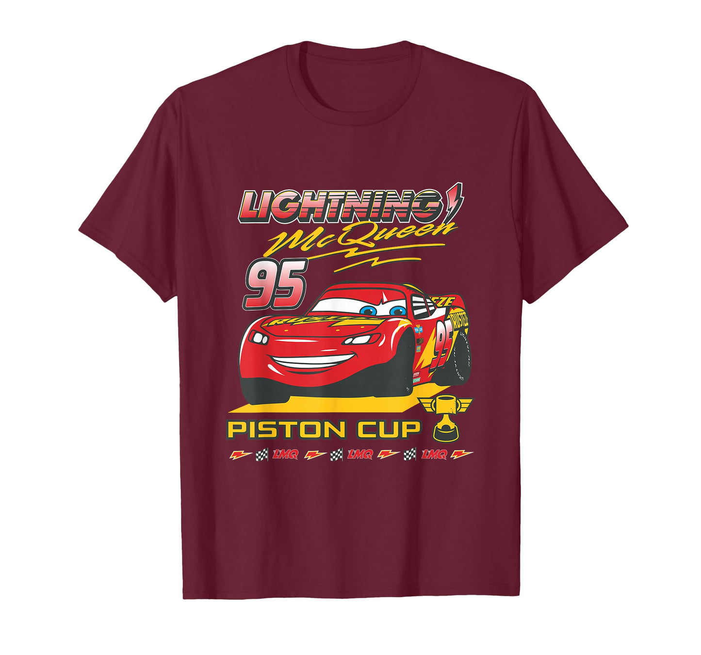 Disney Pixar Cars Lightning McQueen Piston Cup Winner T-Shirt