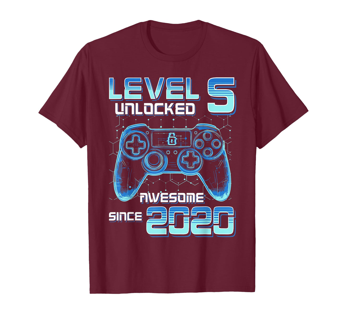 Level 5 Unlocked Video Game Party 6th Birthday Gamer Boys T-Shirt