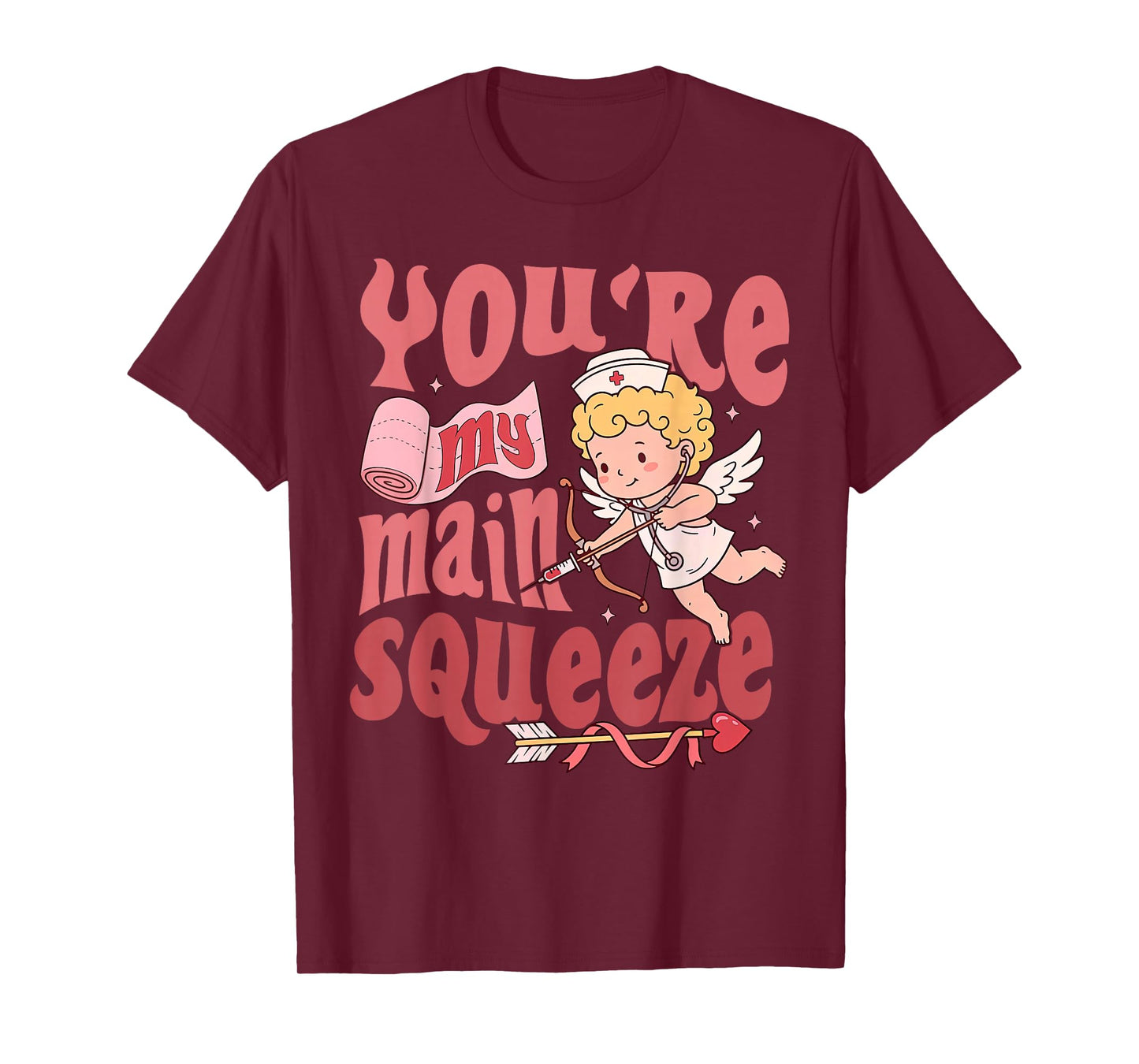 Valentines Wound Care Nurse CWCN Ostomy Nursing Medical ICU T-Shirt