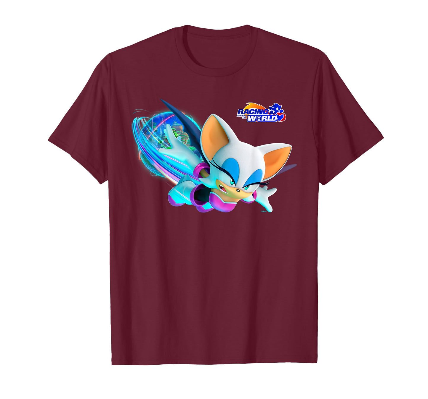 Sonic the Hedgehog - Racing Around the World Rouge T-Shirt