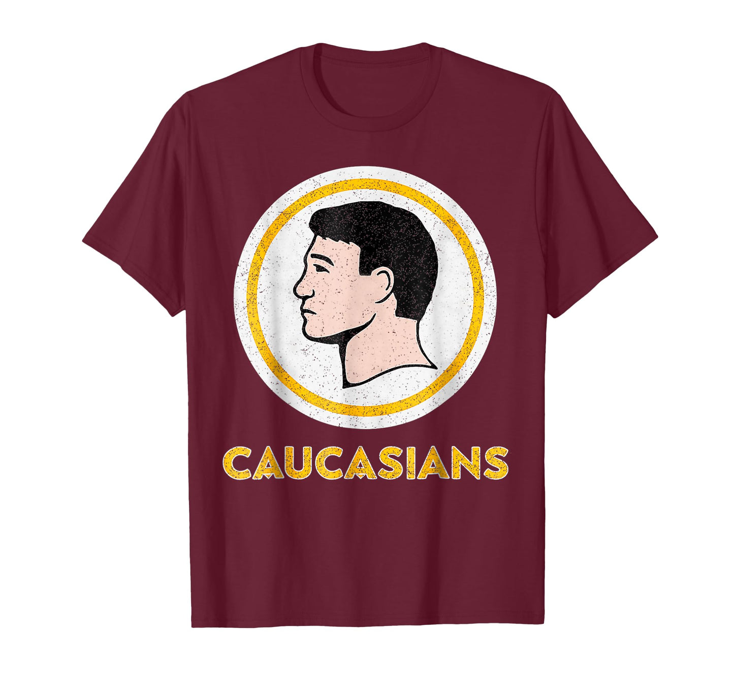 Caucasians Funny Vintage Caucasians Pride T-Shirt