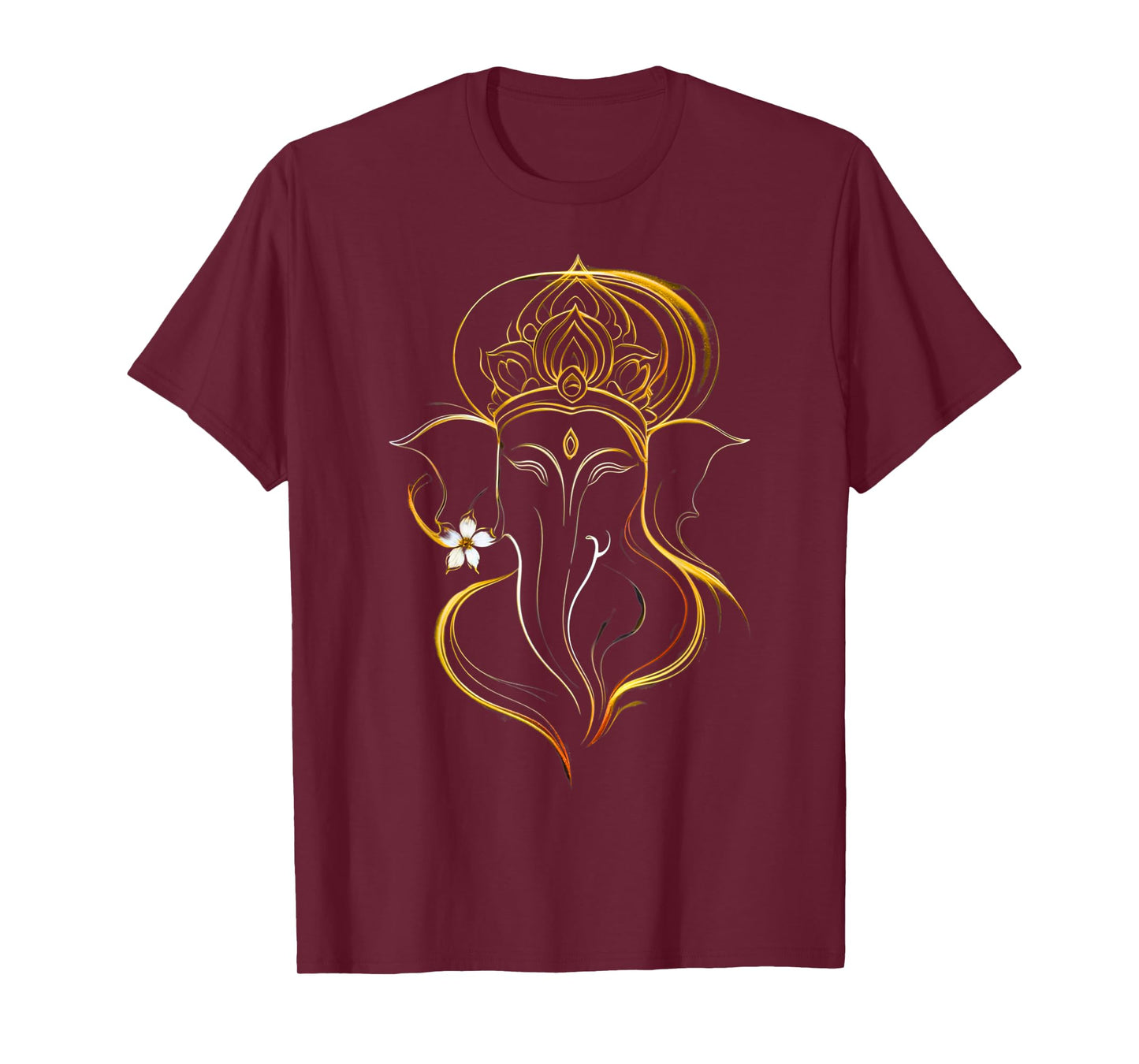 Hindu Ganesha Puja Elephant God India Meditation Yoga Murti T-Shirt