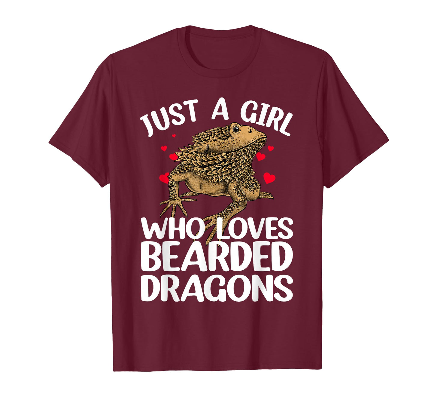 Cool Bearded Dragon Art for Girls Women Bearded Dragon Lover T-Shirt