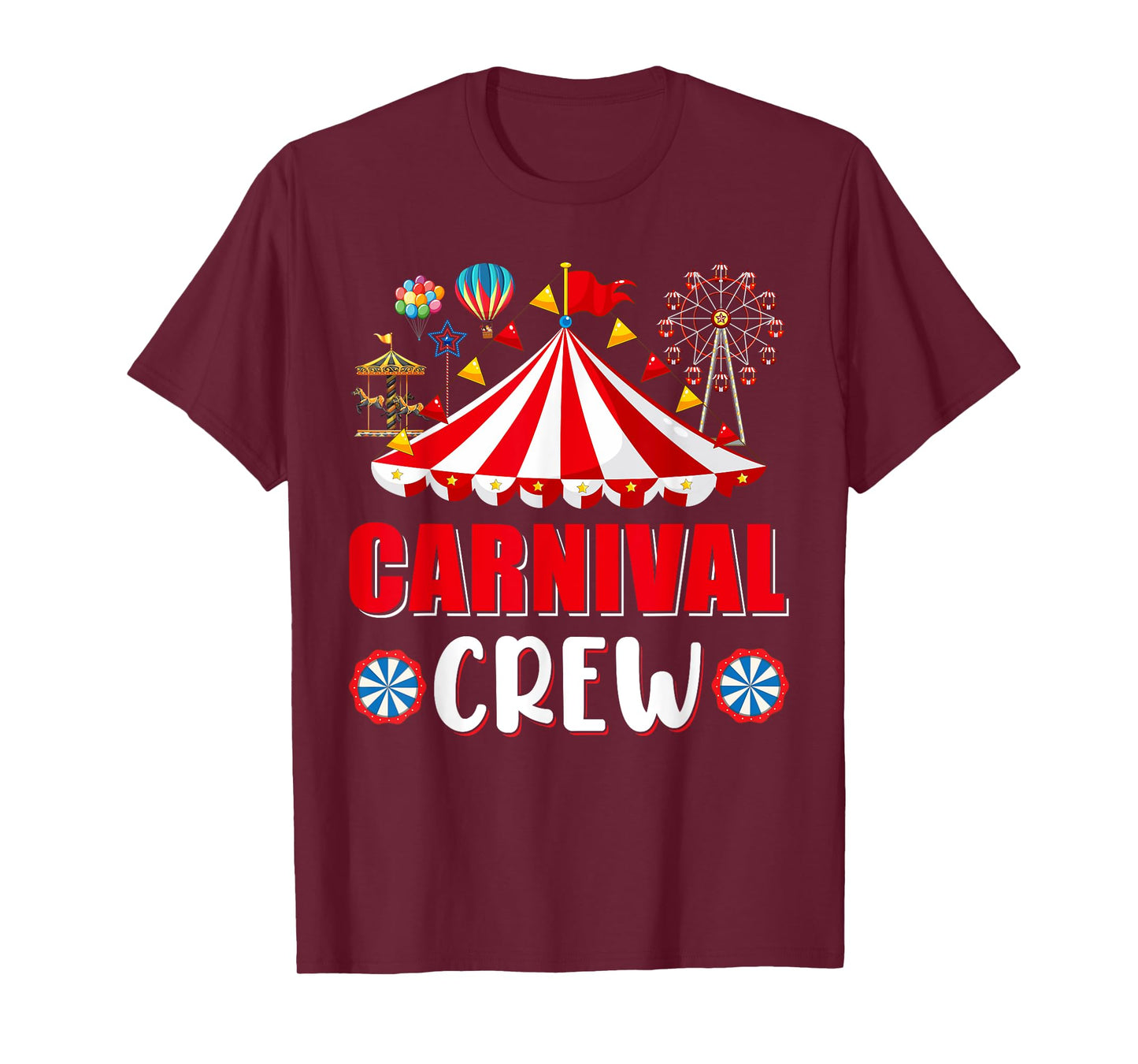 Carnival Crew Funny Circus Staff Costume Circus Theme Party T-Shirt